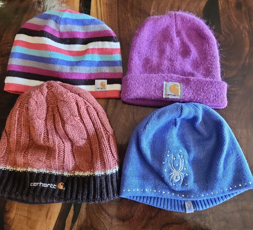Carhartt Kids' Colorful Hat Set - Striped, Purple, Brown, Blue
